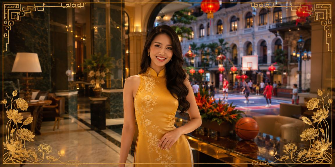 Khung cảnh casino trực tuyến với giao diện tiếng Việt năng động